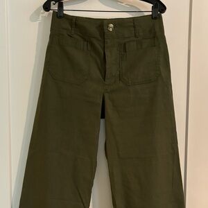Maeve, The Collette, olive light weight pants. Worn one time!!